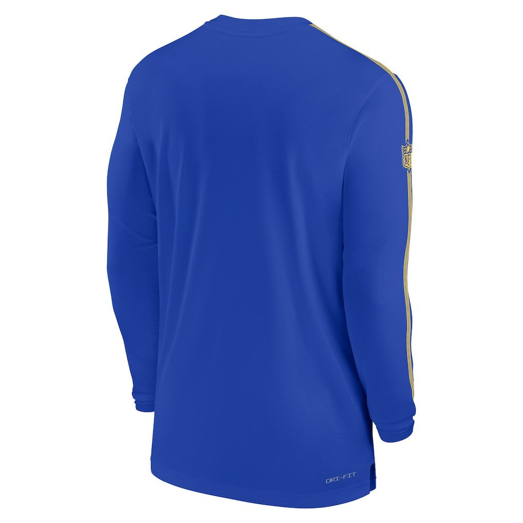 NFL Los Angeles Rams Sideline Coach UV Performance Long Sleeve T-Shirt