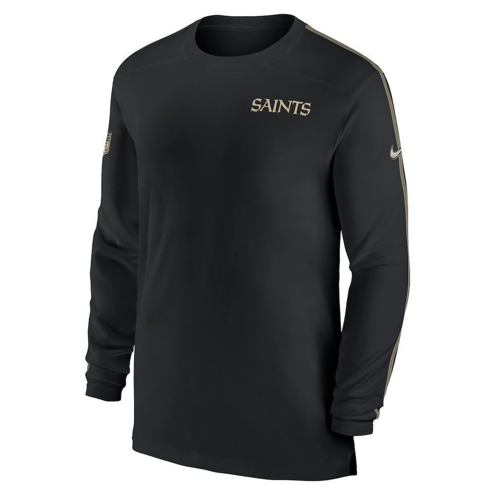 NFL New Orleans Saints Sideline Coach UV Performance Long Sleeve T-Shirt