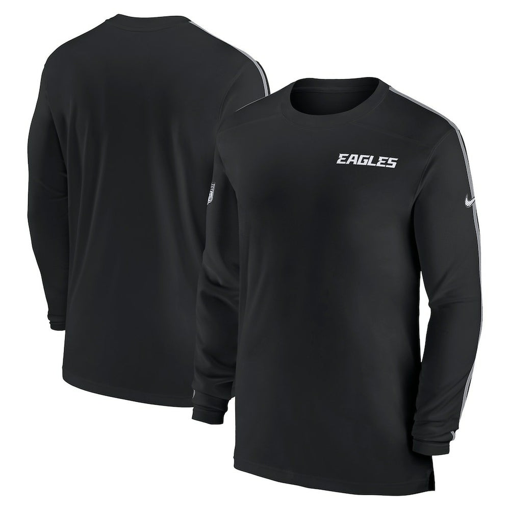 NFL Philadelphia Eagles Sideline Coach UV Performance Long Sleeve T-Shirt