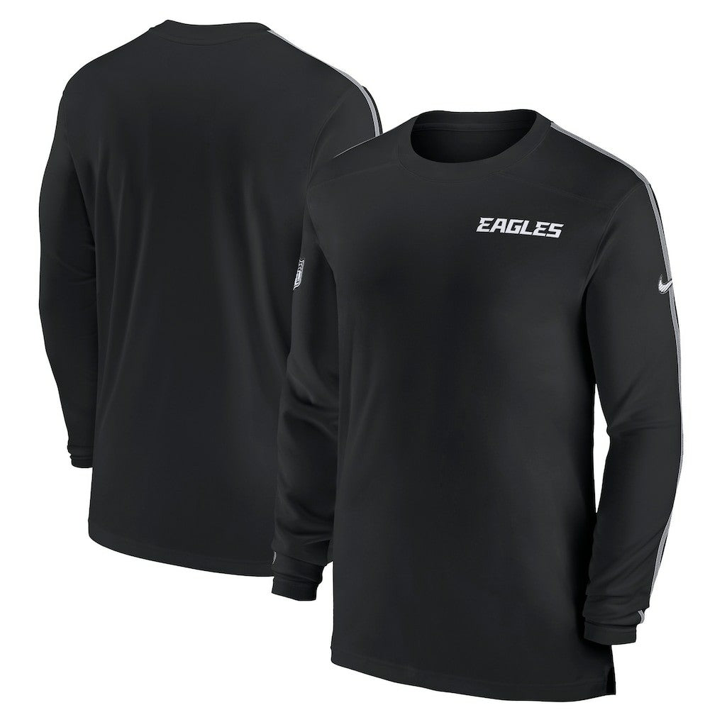 NFL Philadelphia Eagles Sideline Coach UV Performance Long Sleeve T-Shirt