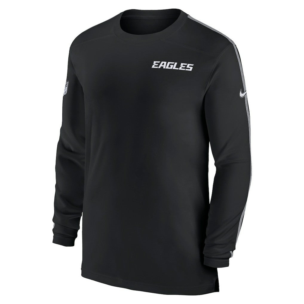 NFL Philadelphia Eagles Sideline Coach UV Performance Long Sleeve T-Shirt