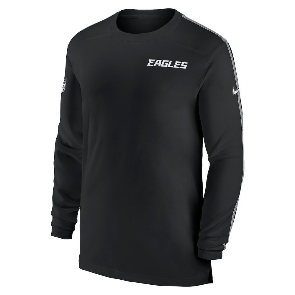 NFL Philadelphia Eagles Sideline Coach UV Performance Long Sleeve T-Shirt