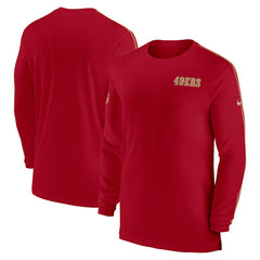 NFL San Francisco 49ers Sideline Coach UV Performance Long Sleeve T-Shirt