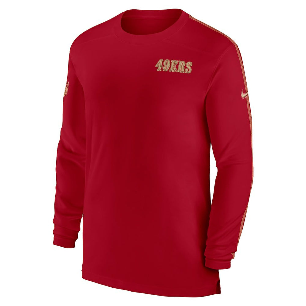 NFL San Francisco 49ers Sideline Coach UV Performance Long Sleeve T-Shirt