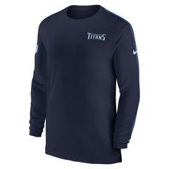 NFL Tennessee Titans Sideline Coach UV Performance Long Sleeve T-Shirt
