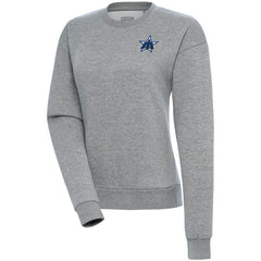 Seattle Mariners Antigua Women's Cooperstown Victory Crewneck Pullover Sweatshirt - Heather Gray