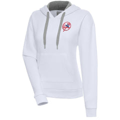 New York Yankees Antigua Women's Cooperstown Victory Pullover Hoodie - White
