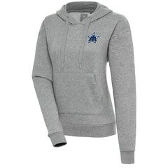 Seattle Mariners Antigua Women's Cooperstown Victory Pullover Hoodie - Heather Gray