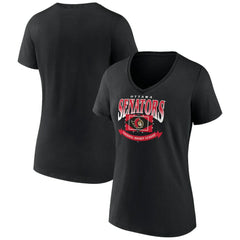 Ottawa Senators Women's Slapshot V-Neck T-Shirt