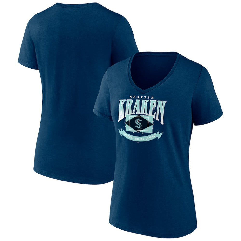 Seattle Kraken Women's Slapshot V-Neck T-Shirt