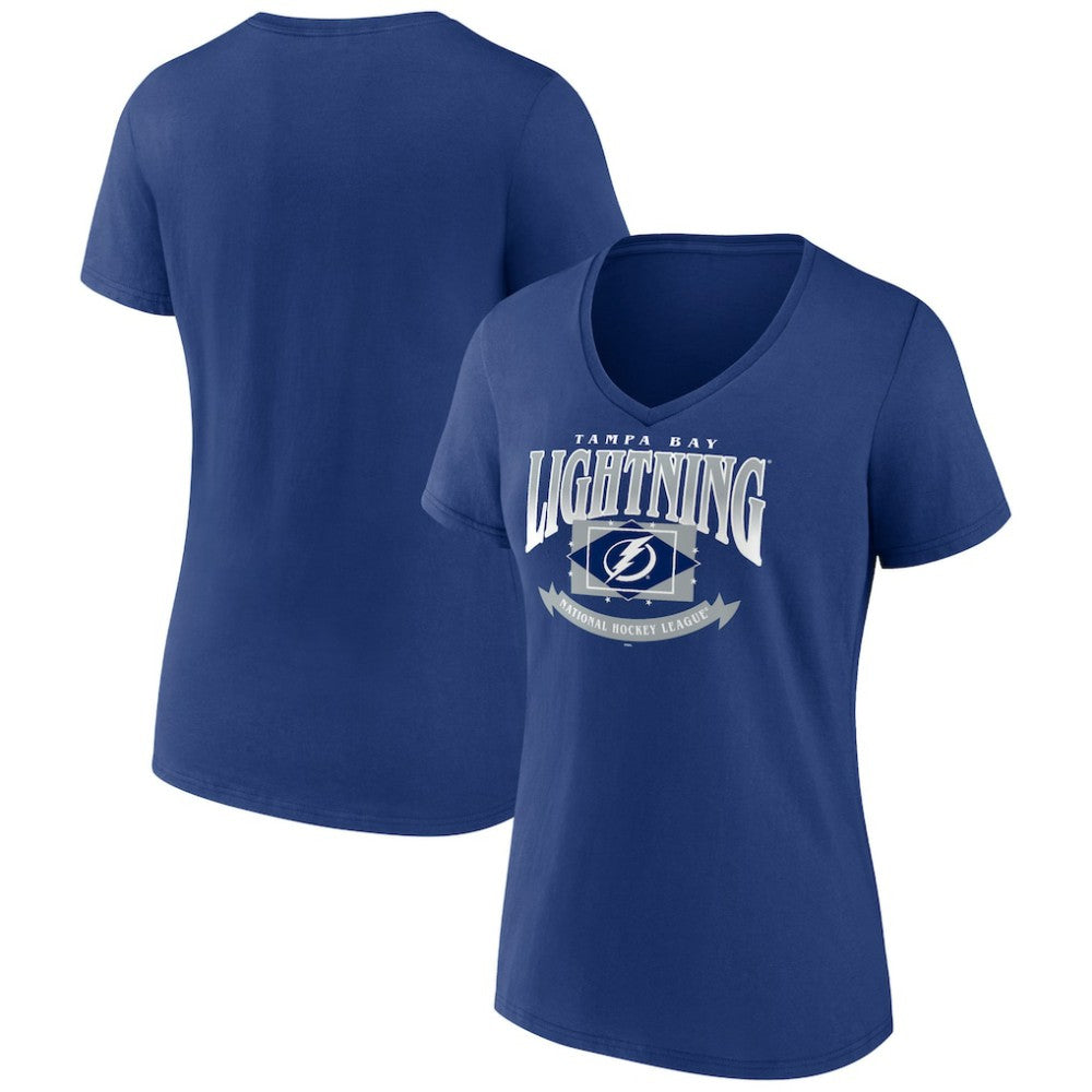 Tampa Bay Lightning Women's Slapshot V-Neck T-Shirt