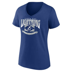 Tampa Bay Lightning Women's Slapshot V-Neck T-Shirt
