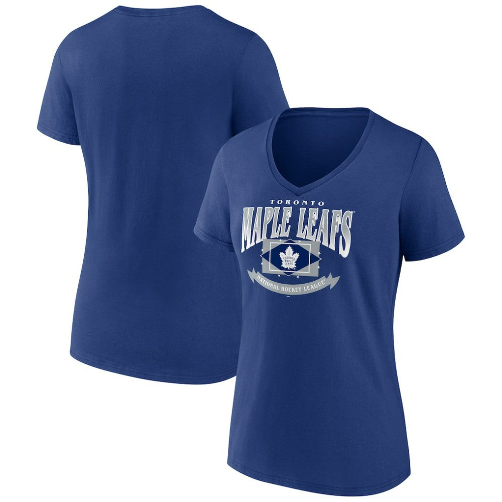 Toronto Maple Leafs Women's Slapshot V-Neck T-Shirt