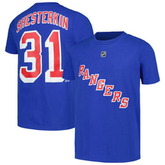 Igor Shesterkin New York Rangers Youth Player Name & Number T-Shirt