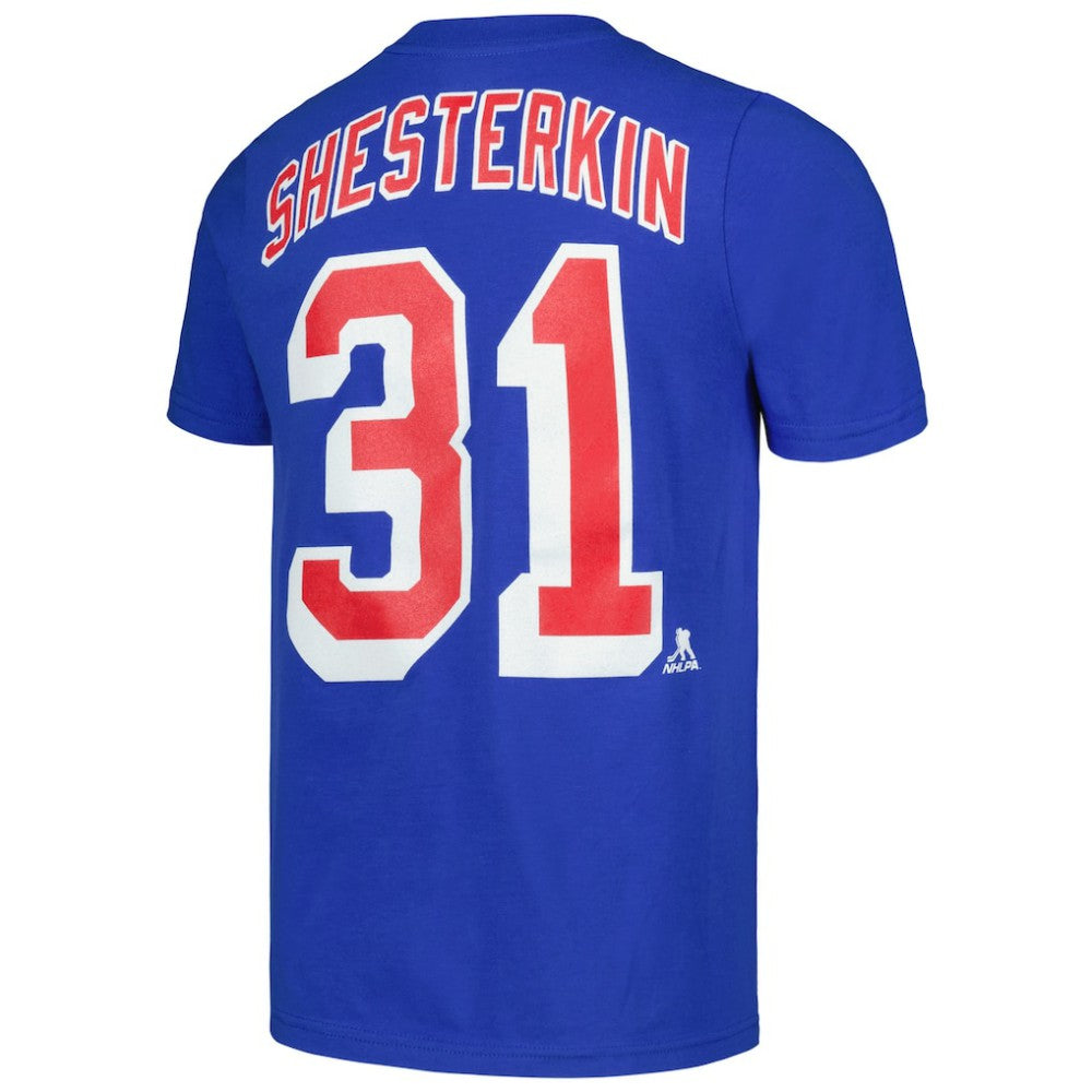 Igor Shesterkin New York Rangers Youth Player Name & Number T-Shirt