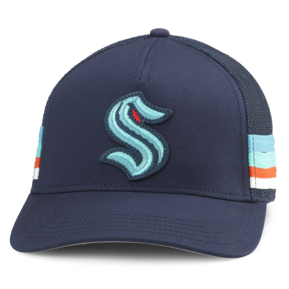 Seattle Kraken American Needle HotFoot Stripes Trucker Adjustable Hat