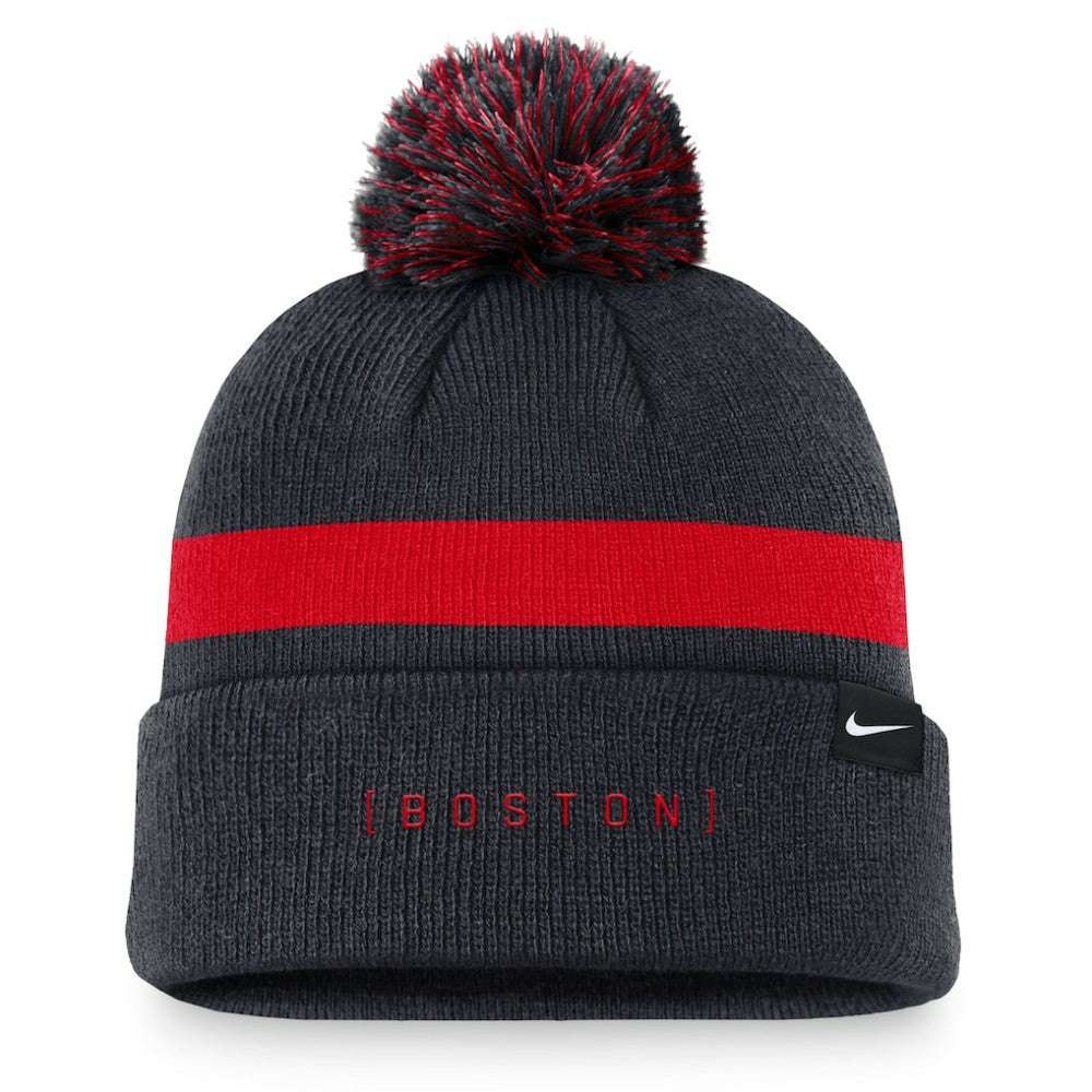Boston Red Sox Hometown Peak Cuffed Knit Hat with Pom - Navy | Nike