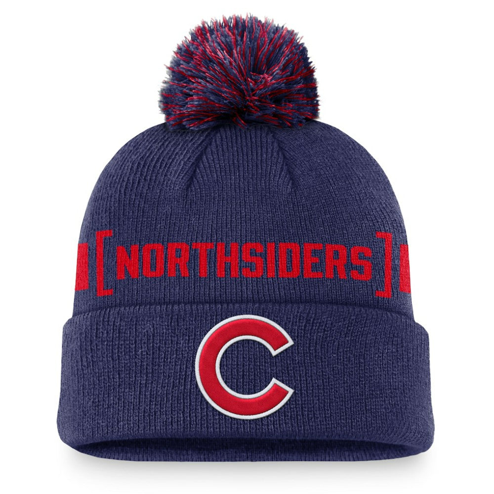 Chicago Cubs Hometown Peak Cuffed Knit Hat with Pom - Royal | Nike