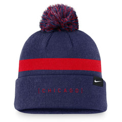 Chicago Cubs Hometown Peak Cuffed Knit Hat with Pom - Royal | Nike