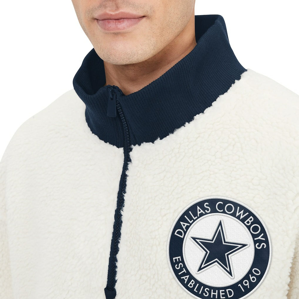 NFL Dallas Cowboys Tommy Hilfiger Jordan Sherpa Quarter-Zip Jacket