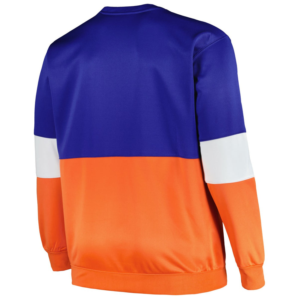 New York Knicks Big & Tall Split Pullover Sweatshirt - Blue/Orange | Fanatics sale