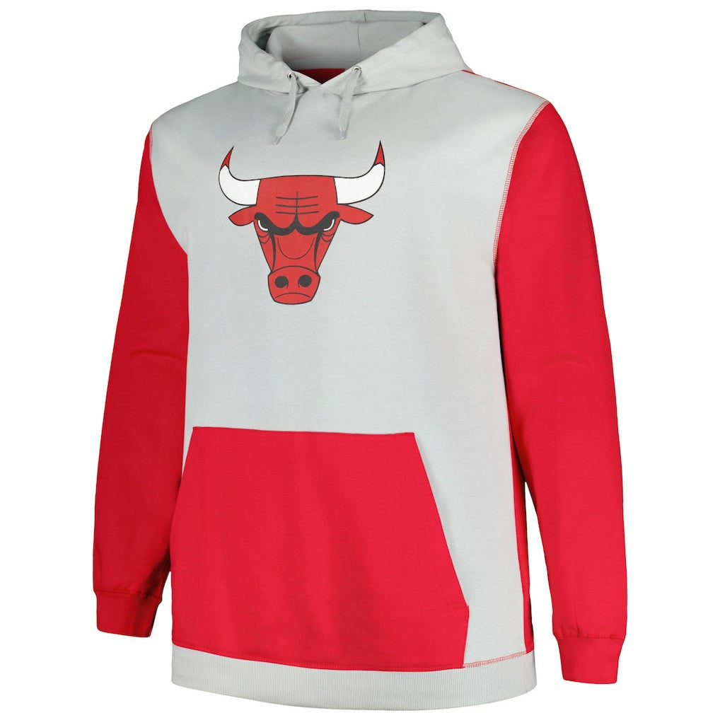 Chicago Bulls Big & Tall Primary Arctic Pullover Hoodie - Red/Silver | Fanatics for sale