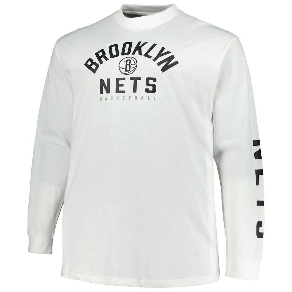 Brooklyn Nets Big & Tall Short Sleeve & Long Sleeve T-Shirt Set - Black/White | Fanatics sale