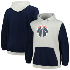 Washington Wizards Big & Tall Primary Arctic Pullover Hoodie - Navy/Silver | Fanatics discount