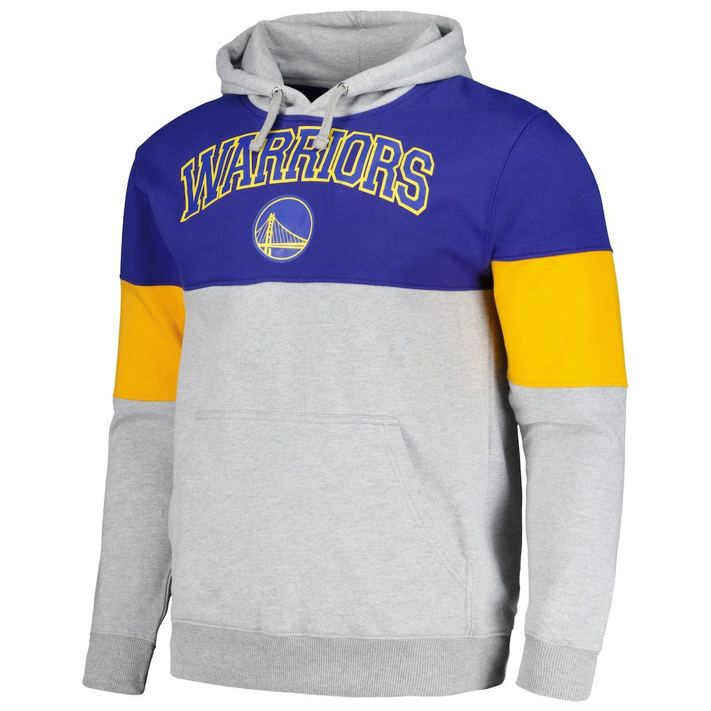 Golden State Warriors Contrast Pieced Pullover Hoodie sale - Royal | Fanatics on sale