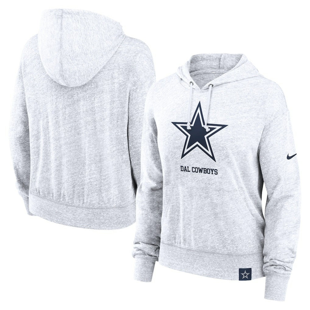 NFL Dallas Cowboys Women's Gym Vintage Logo Pullover Hoodie