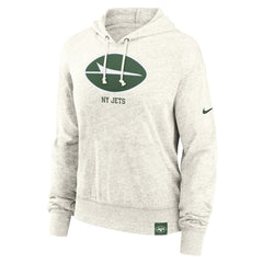 NFL New York Jets Women's Gym Vintage Logo Pullover Hoodie