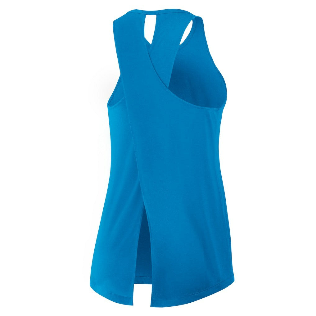 NFL Carolina Panthers Women's Open-Back Crisscross Dri-FIT Tank Top