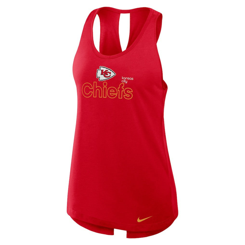 NFL Kansas City Chiefs Women's Open-Back Crisscross Dri-FIT Tank Top