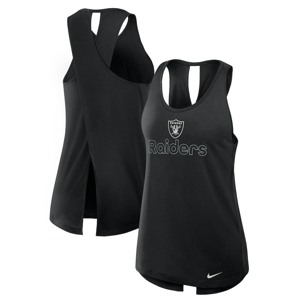 NFL Las Vegas Raiders Women's Open-Back Crisscross Dri-FIT Tank Top