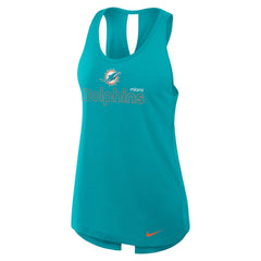 NFL Miami Dolphins Women's Open-Back Crisscross Dri-FIT Tank Top
