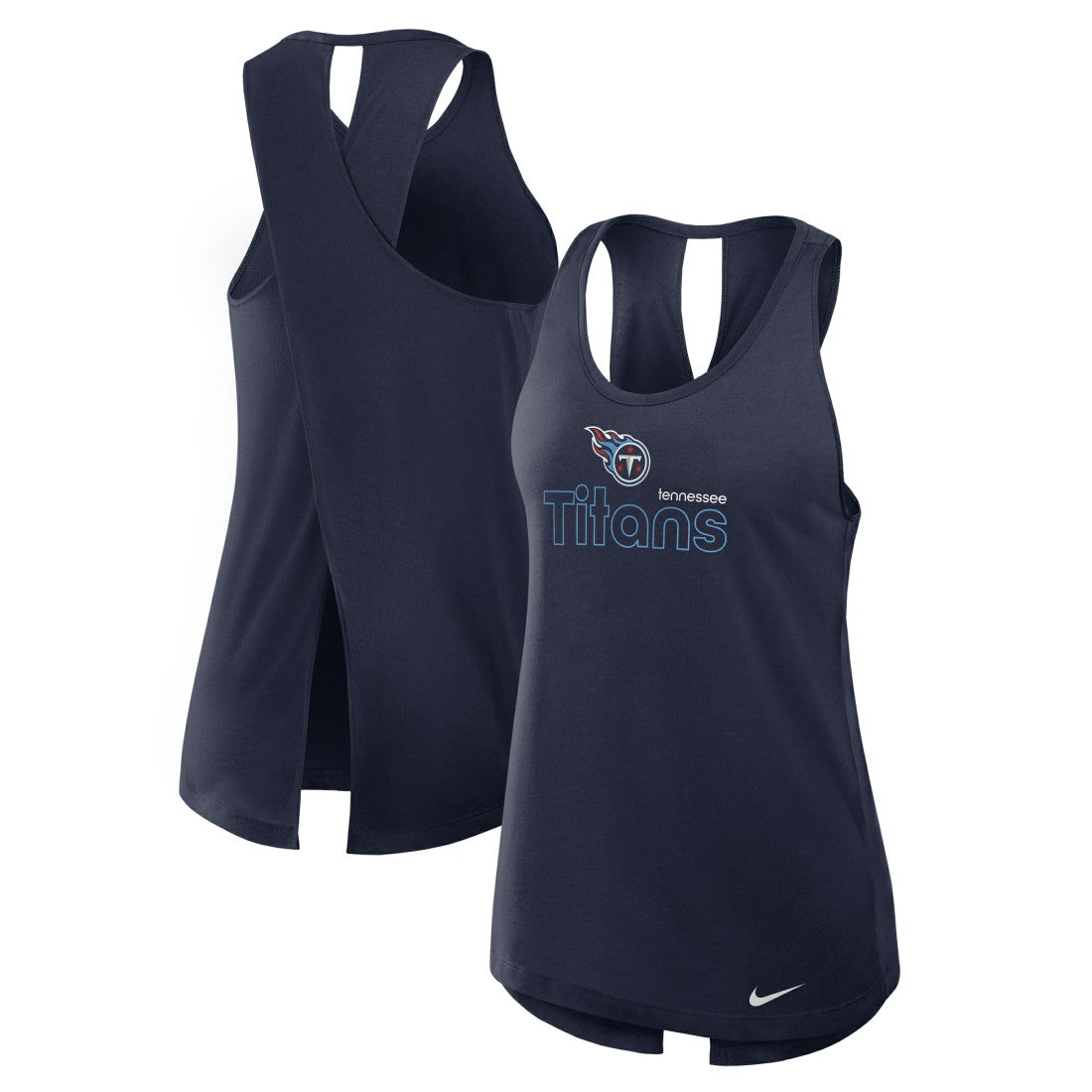 NFL Tennessee Titans Women's Open-Back Crisscross Dri-FIT Tank Top