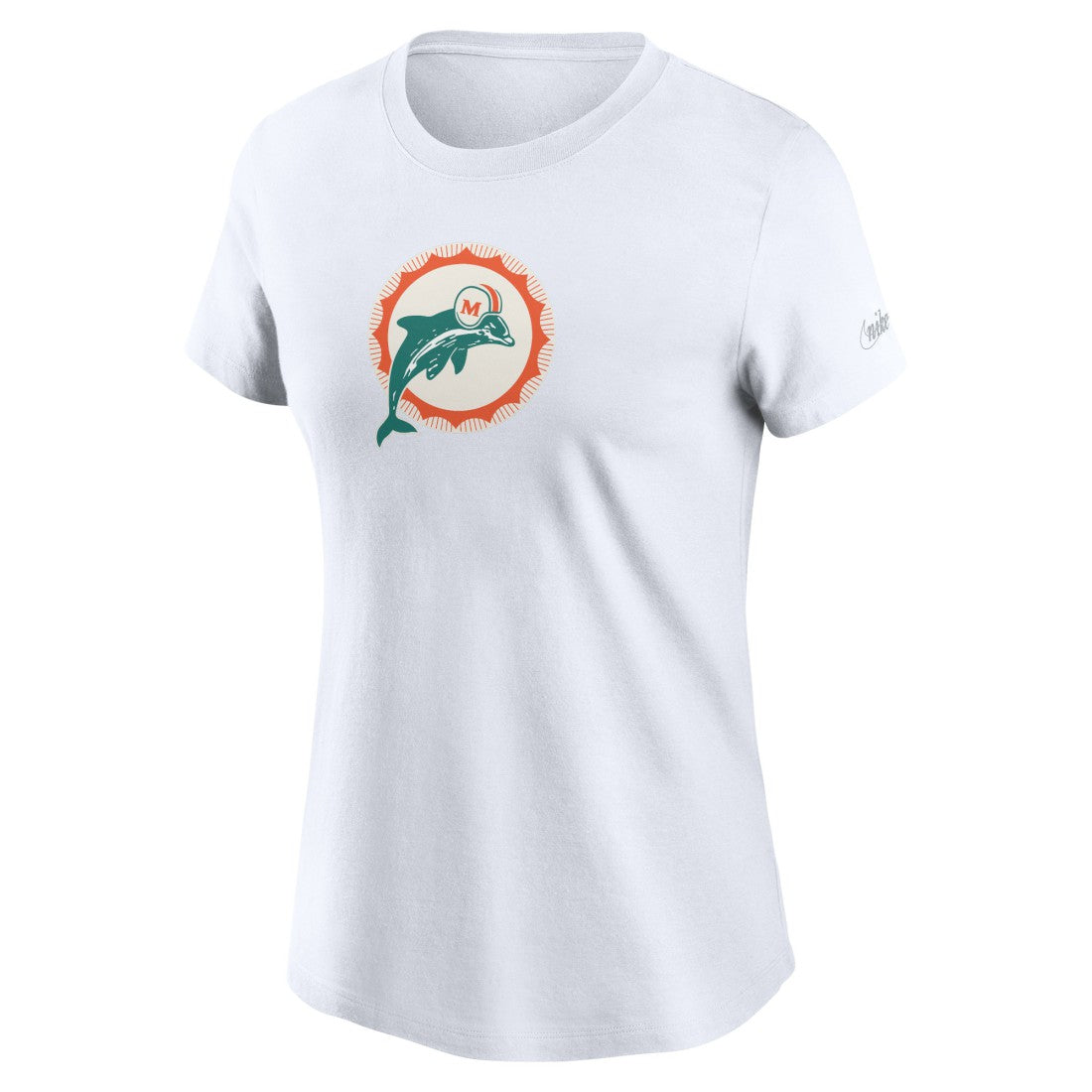 NFL Miami Dolphins Women's Throwback Primary Logo T-Shirt