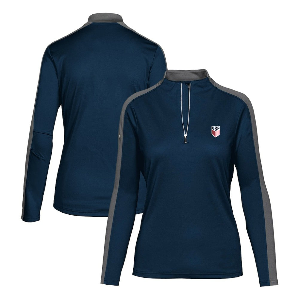 USMNT Levelwear Women's Quarter-Zip Pullover Top / Soccer Discount