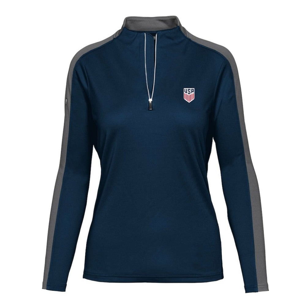 USMNT Levelwear Women's Quarter-Zip Pullover Top / Soccer Discount