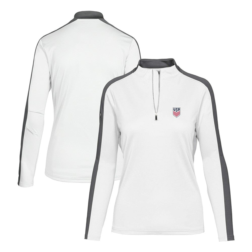 USMNT Levelwear Women's Quarter-Zip Pullover Top / Soccer Discount