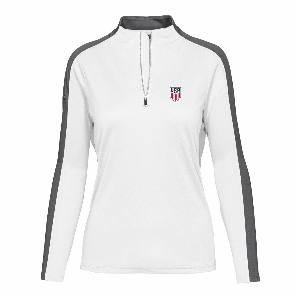 USMNT Levelwear Women's Quarter-Zip Pullover Top / Soccer Discount