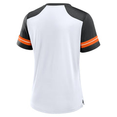 NFL Cincinnati Bengals Women's Foiled Primary Lace-Up T-Shirt