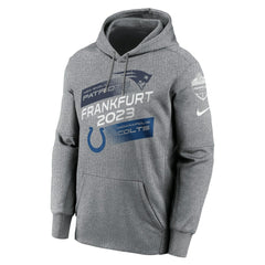 NFL Indianapolis Colts New England Patriots vs.  2023 Frankfurt Game Pullover Hoodie