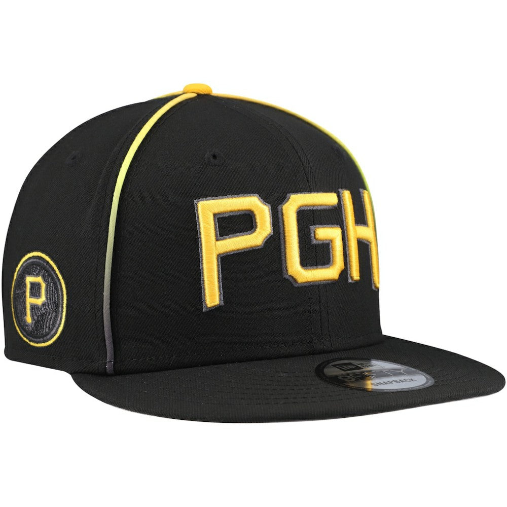 Pittsburgh Pirates City Connect 9FIFTY Snapback Hat - Black | New Era