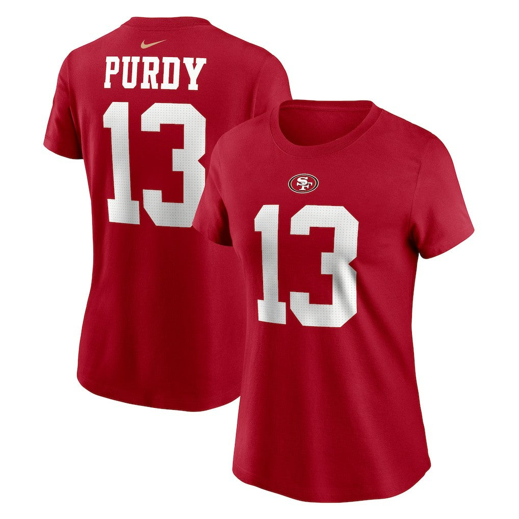 NFL San Francisco 49ers Brock Purdy  Women's Player Name & Number T-Shirt