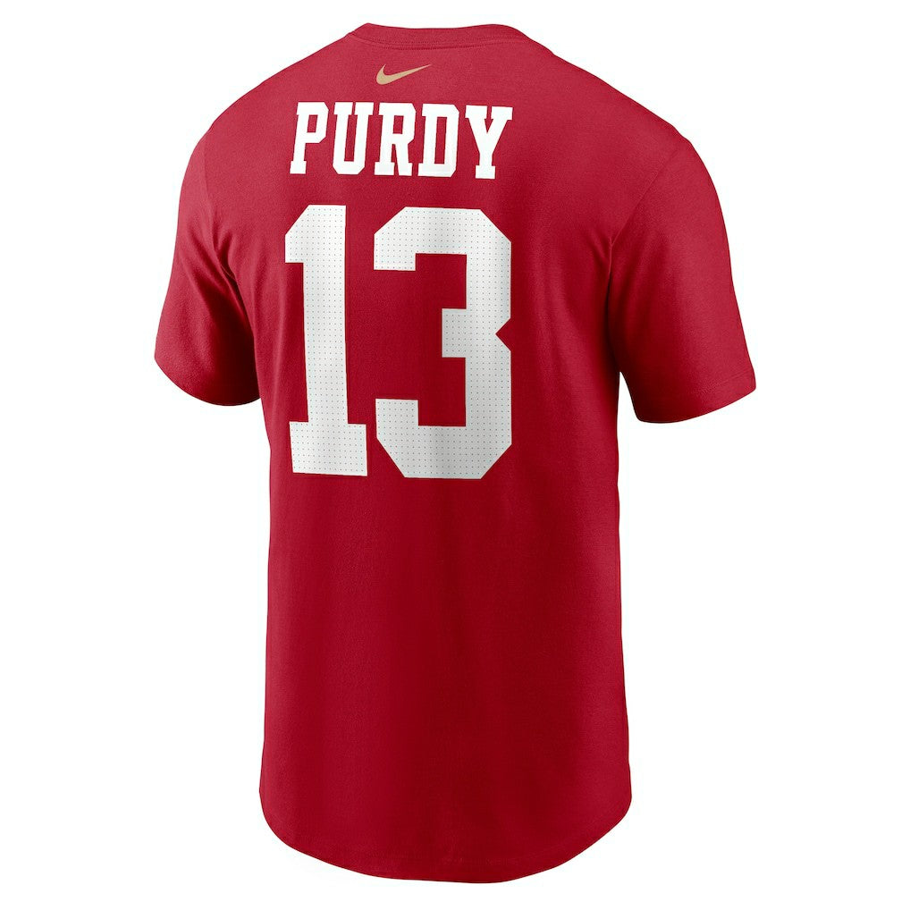 NFL San Francisco 49ers Brock Purdy  Player Name & Number T-Shirt