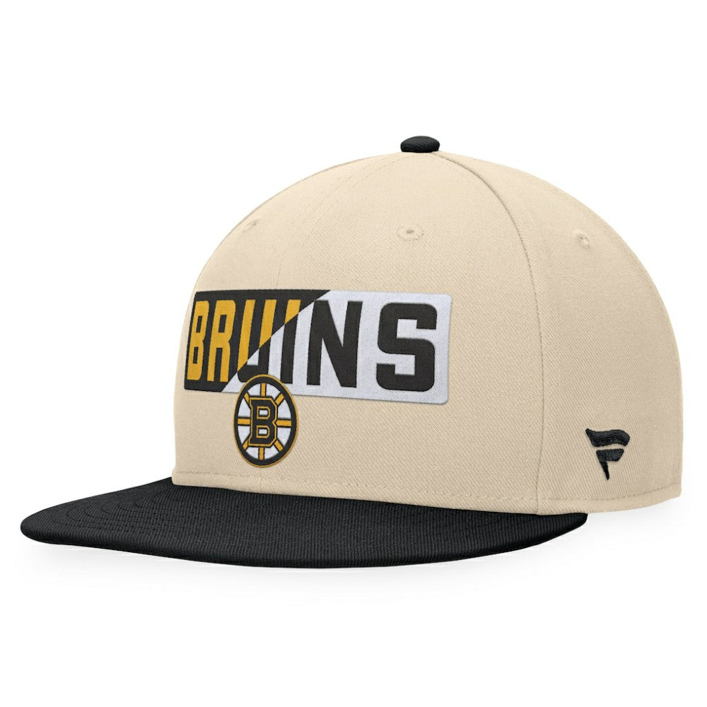 Boston Bruins Fanatics Goalaso Snapback Hat