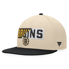 Boston Bruins Fanatics Goalaso Snapback Hat