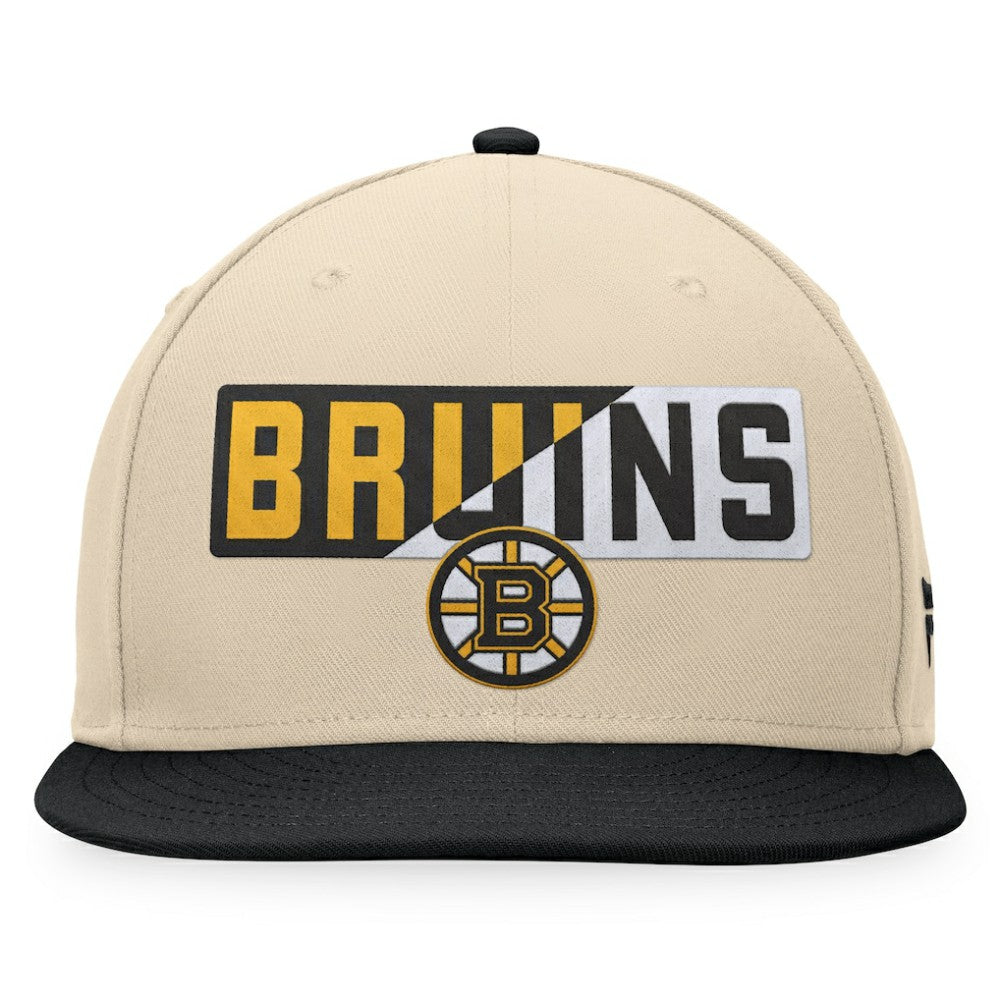 Boston Bruins Fanatics Goalaso Snapback Hat