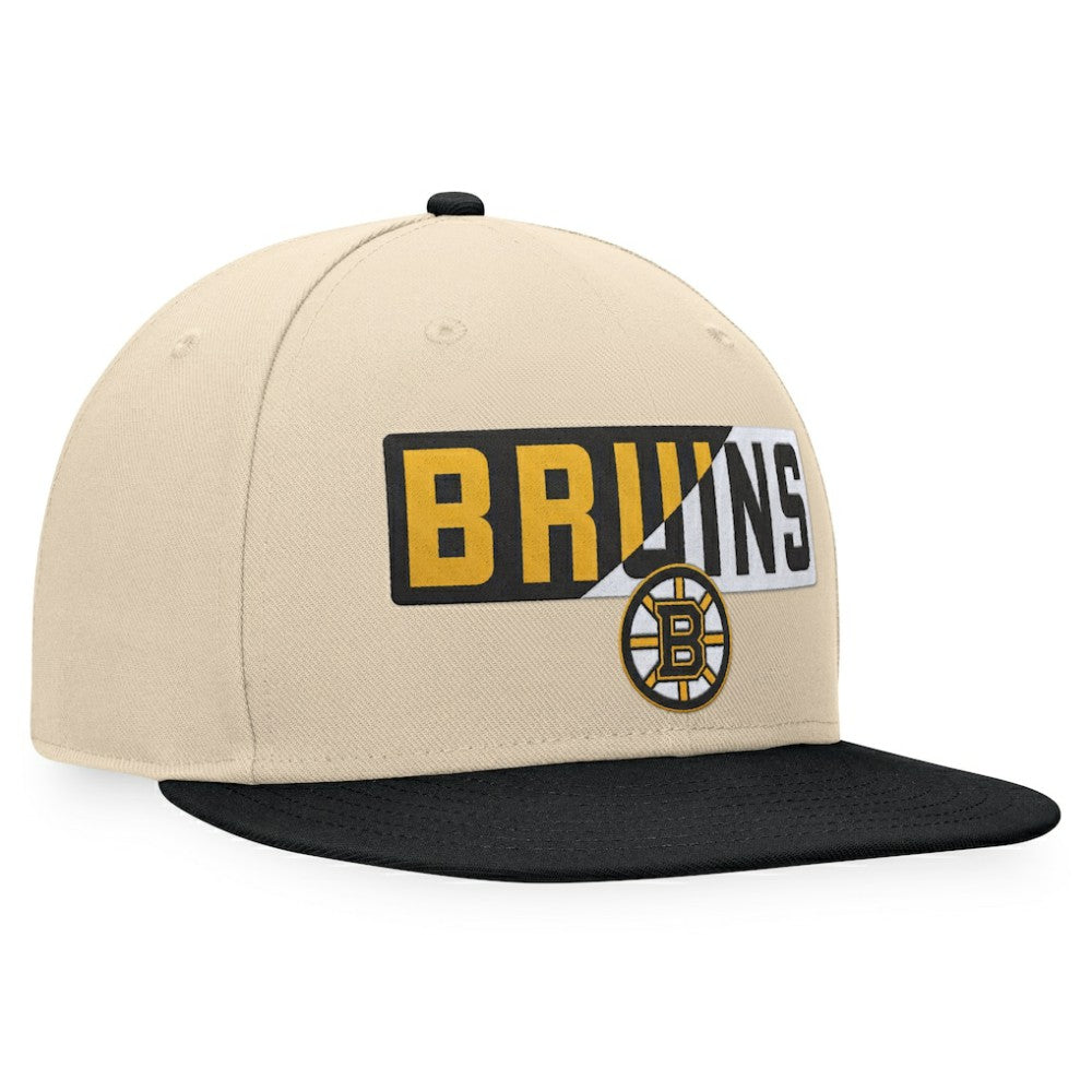 Boston Bruins Fanatics Goalaso Snapback Hat